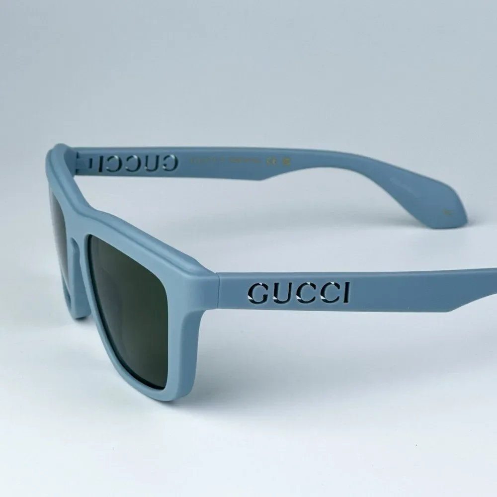 NEW Gucci GG1571S 003 Light Blue Green Unisex Square Sunglasses GG 1571S